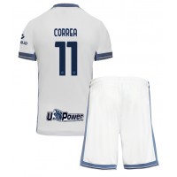 Camiseta Inter Milan Joaquin Correa #11 Visitante Equipación para niños 2024-25 manga corta (+ pantalones cortos)